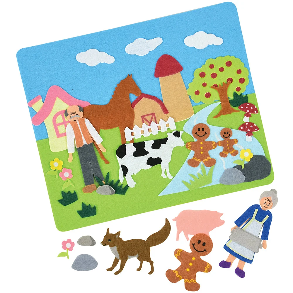 Classic Stories Flannel Board Set | Interactive Felt Storytelling with 5 Favorite Tales - Image 2