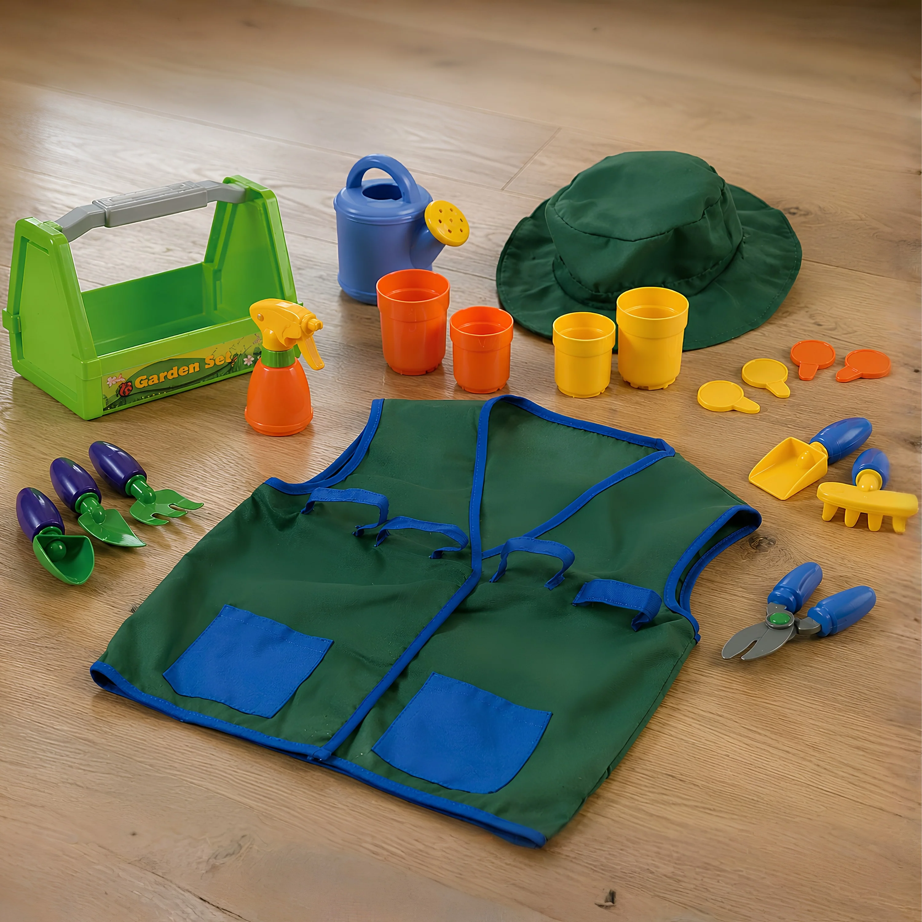 Gardener Career Dress-Up & Tool Set | 19-Piece Pretend Play Outfit for Toddlers - Image 2