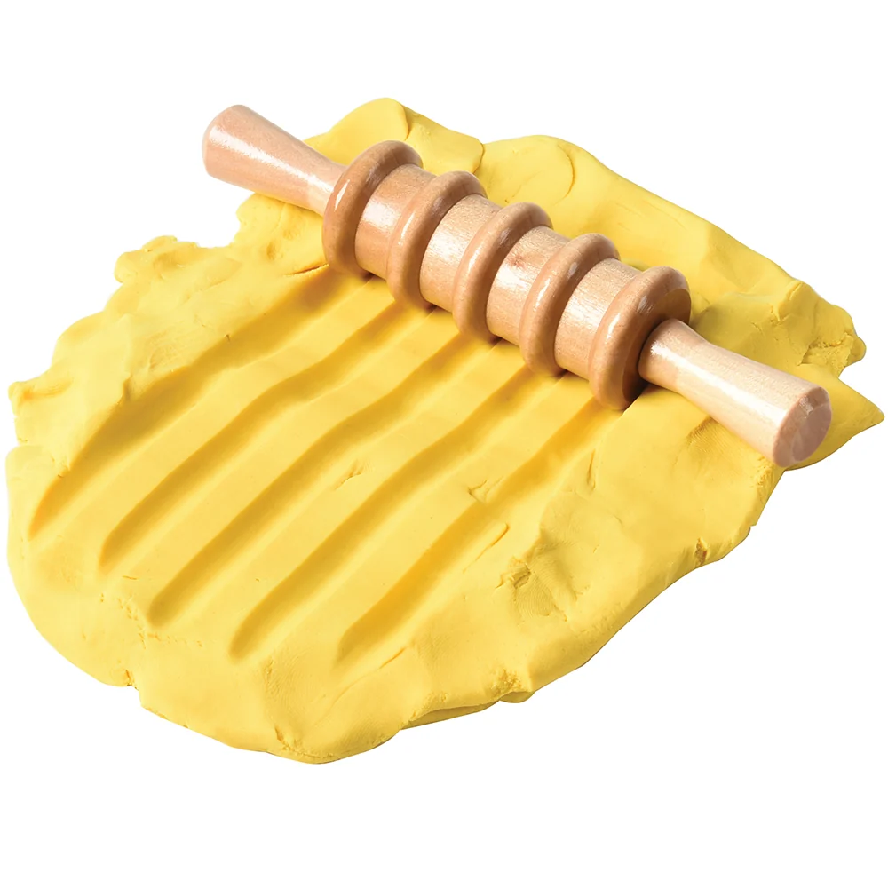 Patterned Wooden Clay Rollers | Set of 6 Sensory & Art Rolling Pins - Image 12