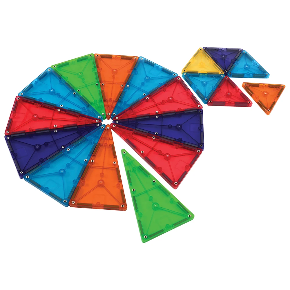 Clear Colors Magna-Tiles® 100-Piece STEM Building Set | Magnetic, Translucent Tiles for Creative Play - Image 10