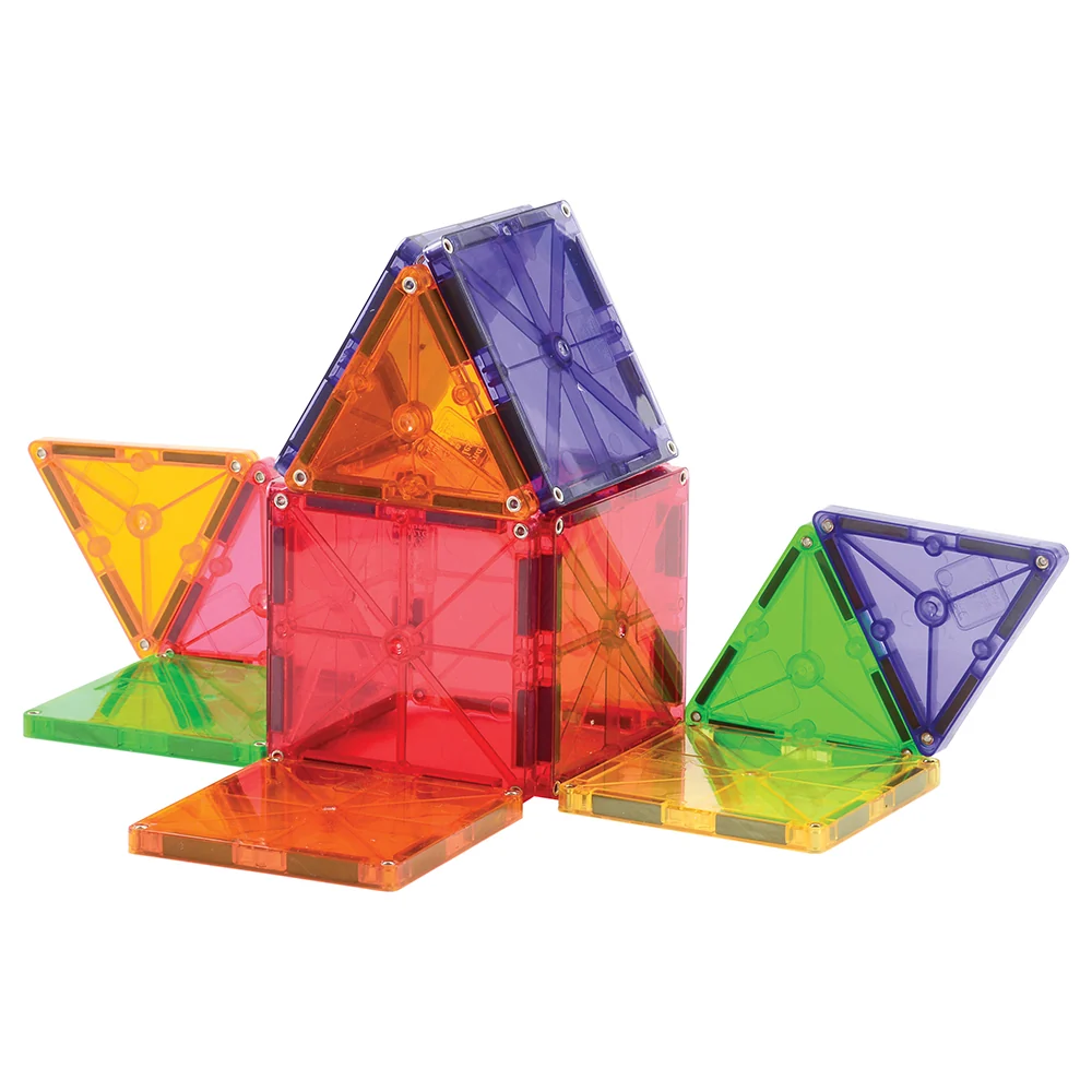 Clear Colors Magna-Tiles® 100-Piece STEM Building Set | Magnetic, Translucent Tiles for Creative Play - Image 11