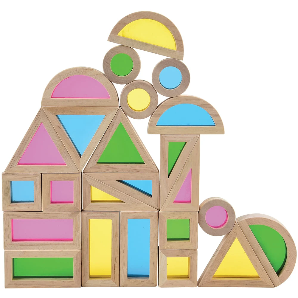 STEM Color Mixing Building Blocks | 24-Piece Light Table Set - Image 3