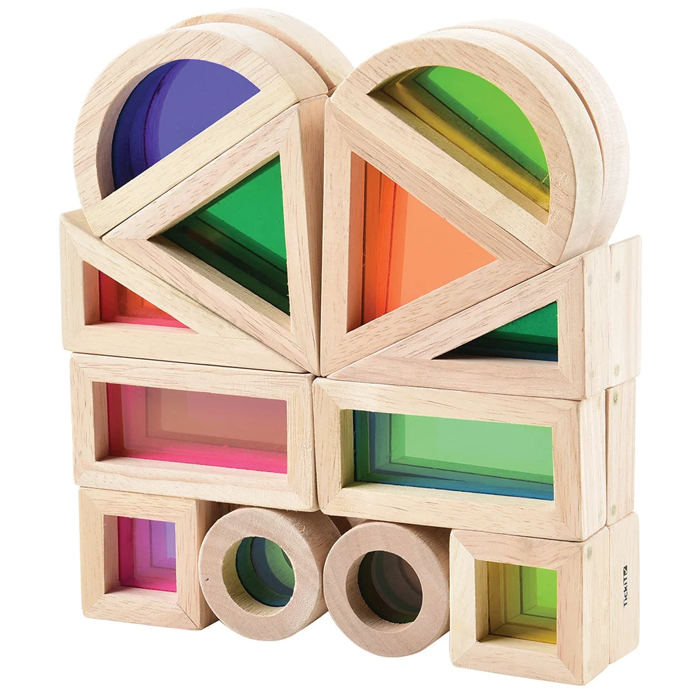 STEM Color Mixing Building Blocks | 24-Piece Light Table Set - Image 6