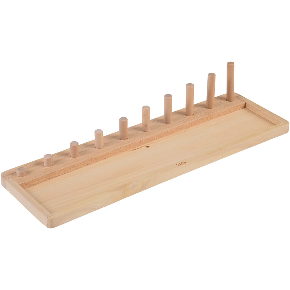 Montessori Wooden Math Tools | Counting, Colors & Shapes Learning Set | Peg Board & Number Matching Toys - Image 3