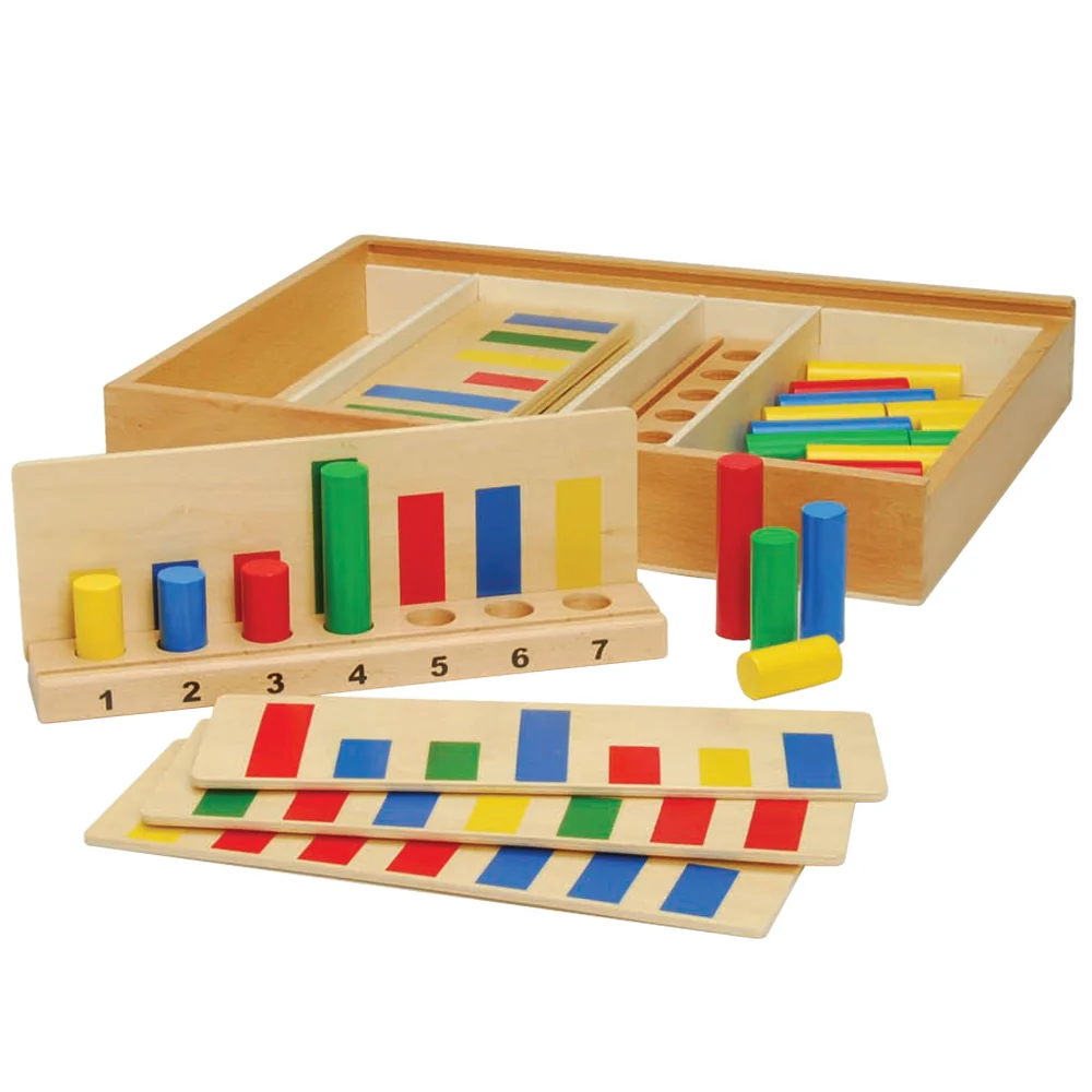 Montessori Wooden Math Tools | Counting, Colors & Shapes Learning Set | Peg Board & Number Matching Toys - Image 6