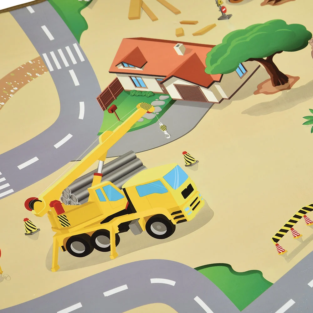 Construction Road Play Mat – Wipe Clean Surface - Image 11