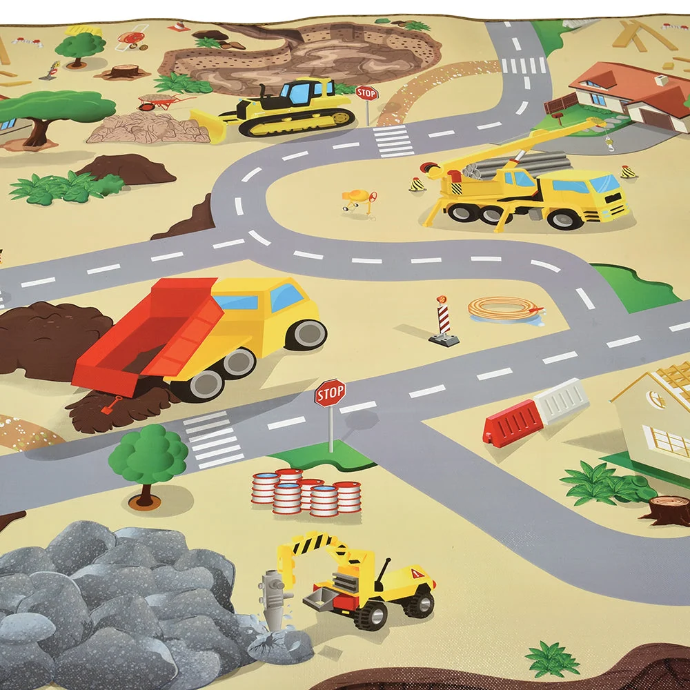 Construction Road Play Mat – Wipe Clean Surface - Image 8