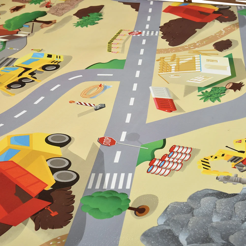 Construction Road Play Mat – Wipe Clean Surface - Image 9