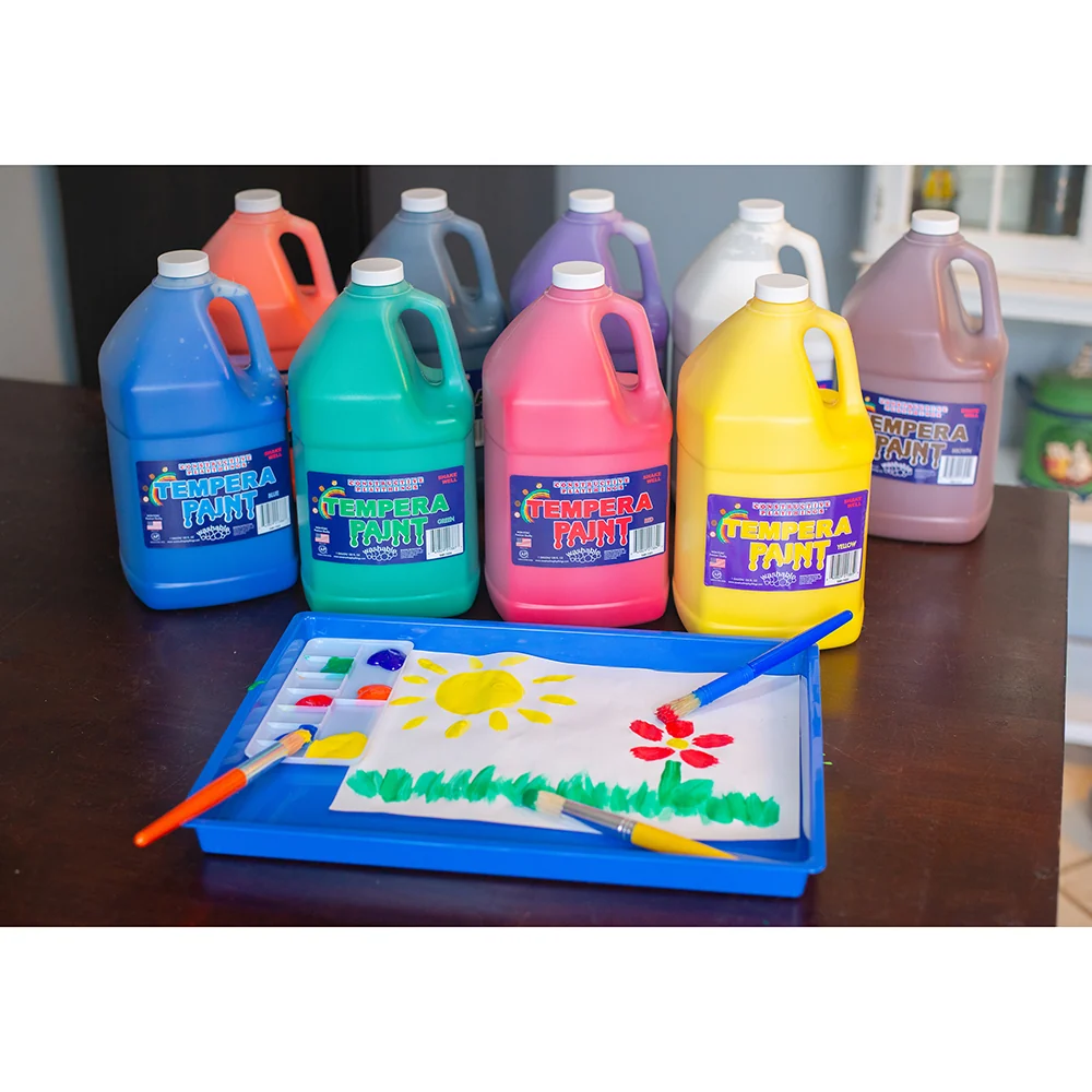Constructive Playthings® Washable Tempera Gallon Paint - Set of 9 Colors - Image 2