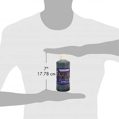 Constructive Playthings® Black Washable Tempera Paint - Pint - Image 2
