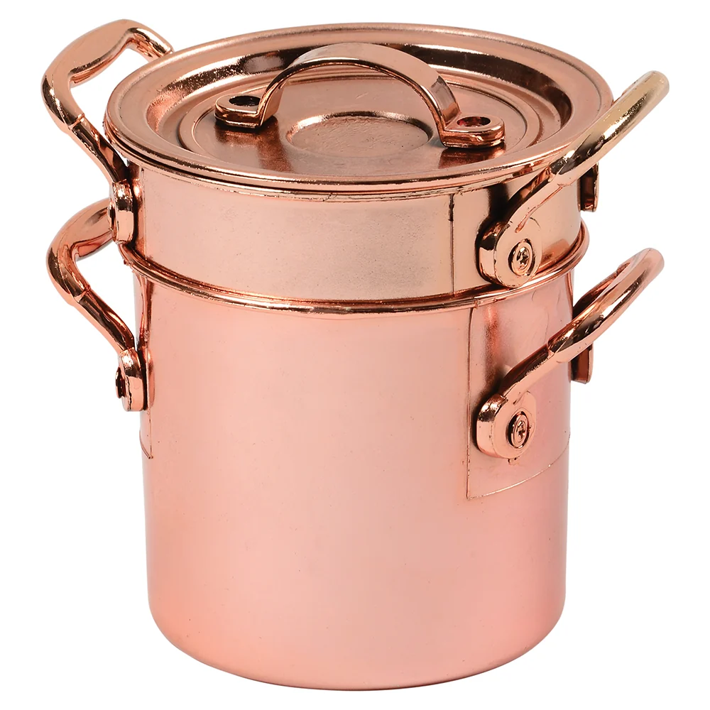 13-Piece Kids' Copper Plastic Cooking Play Set | Realistic Pretend Play Cookware - Image 13