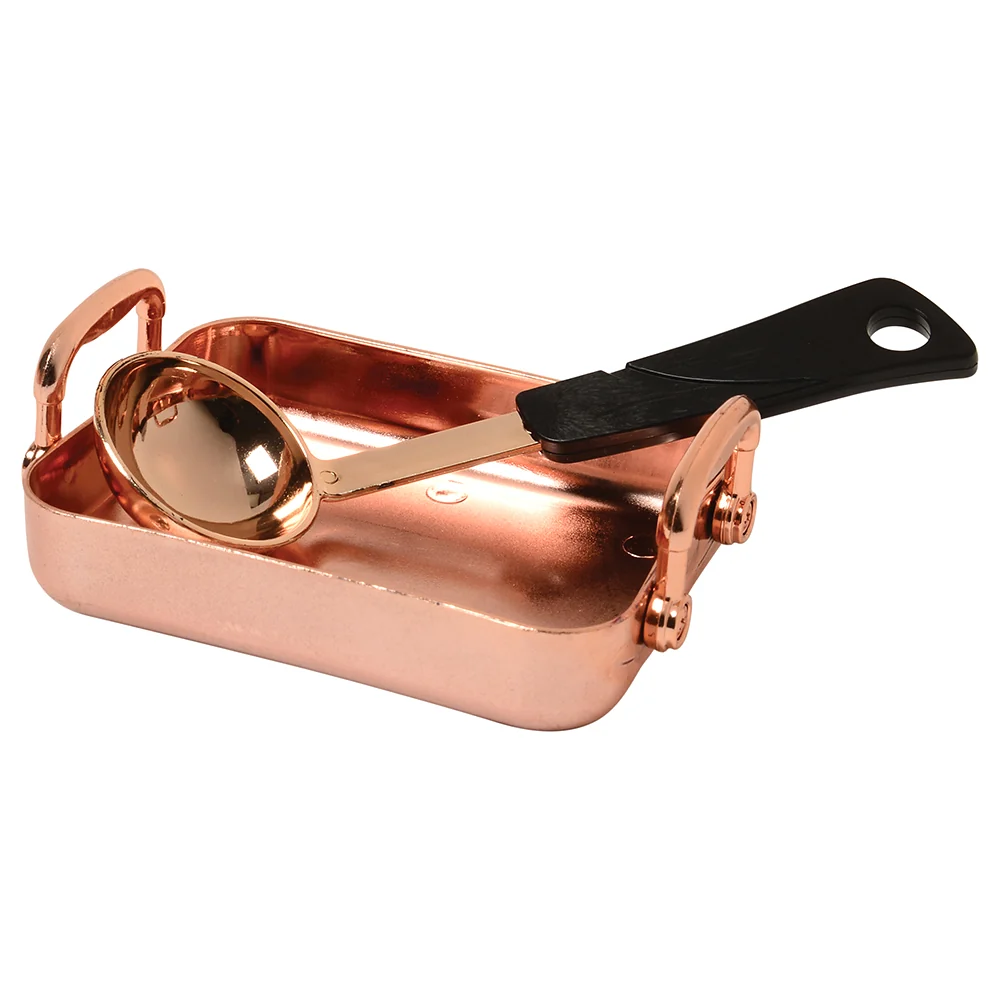 13-Piece Kids' Copper Plastic Cooking Play Set | Realistic Pretend Play Cookware - Image 7