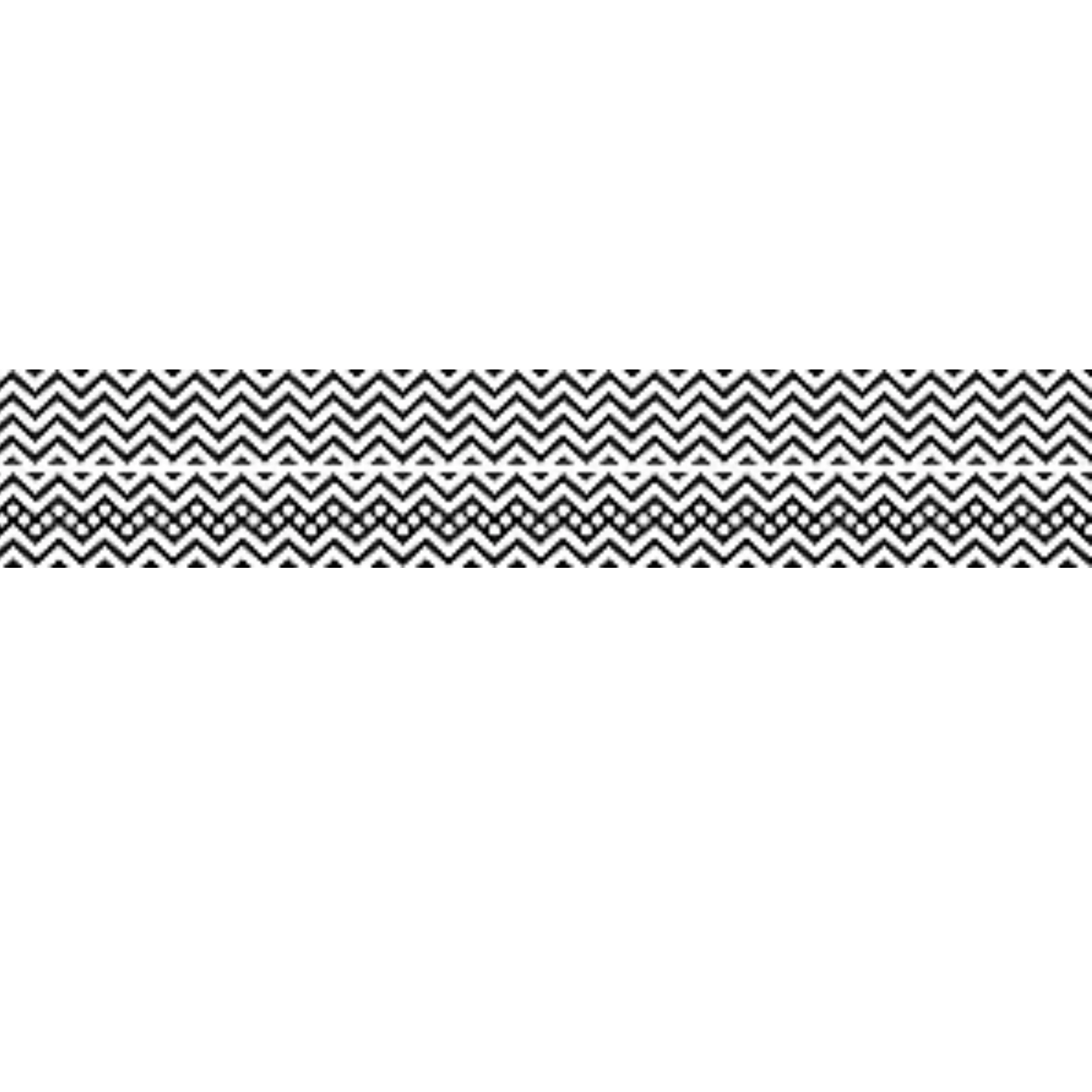 Barker Creek Double-Sided Bulletin Board Border, Black & White Chevron and Dots, 12-Pack - Image 2