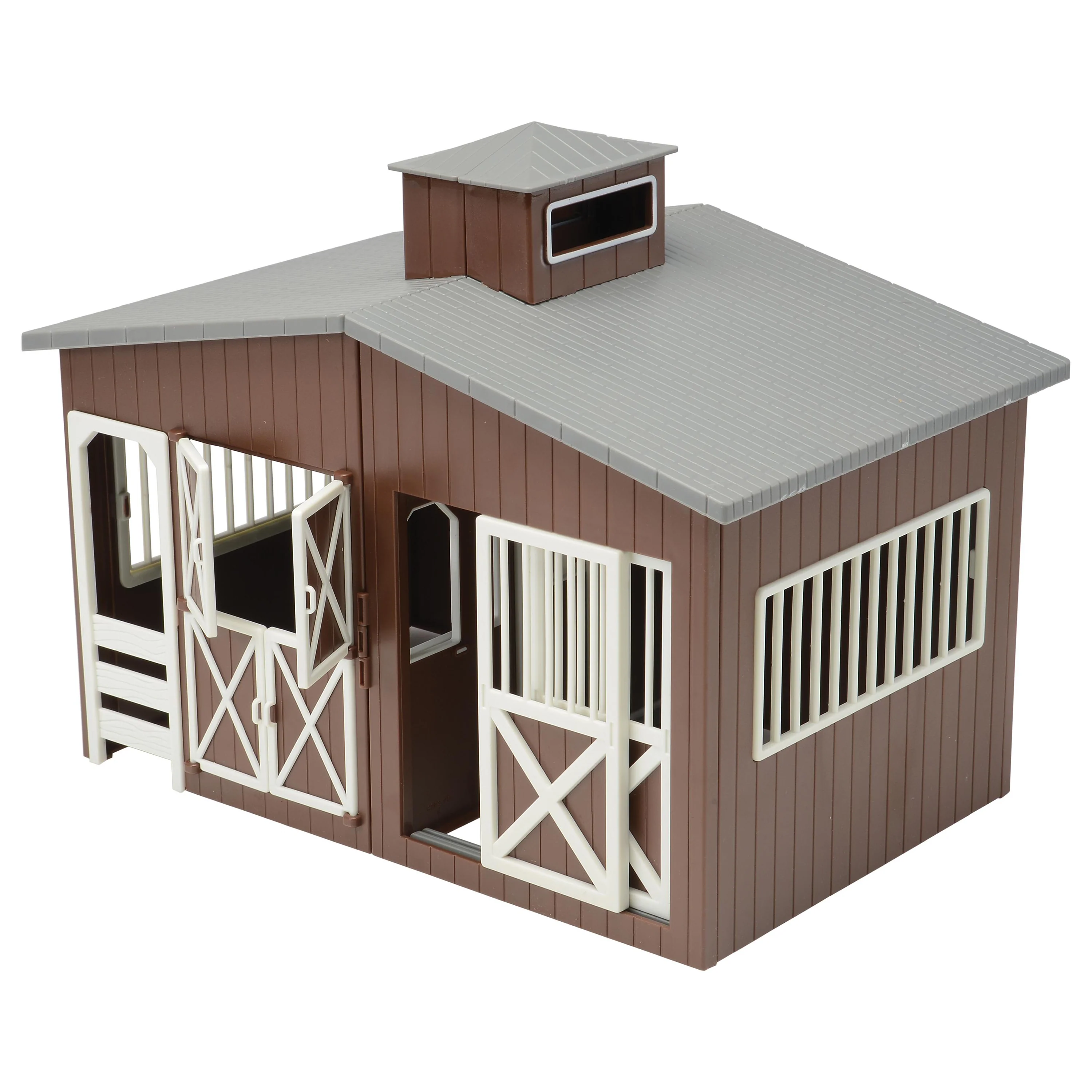 Deluxe Horse Stable Play Set | 4 Horses, 4 Ponies, White Corral & Accessories - Image 3