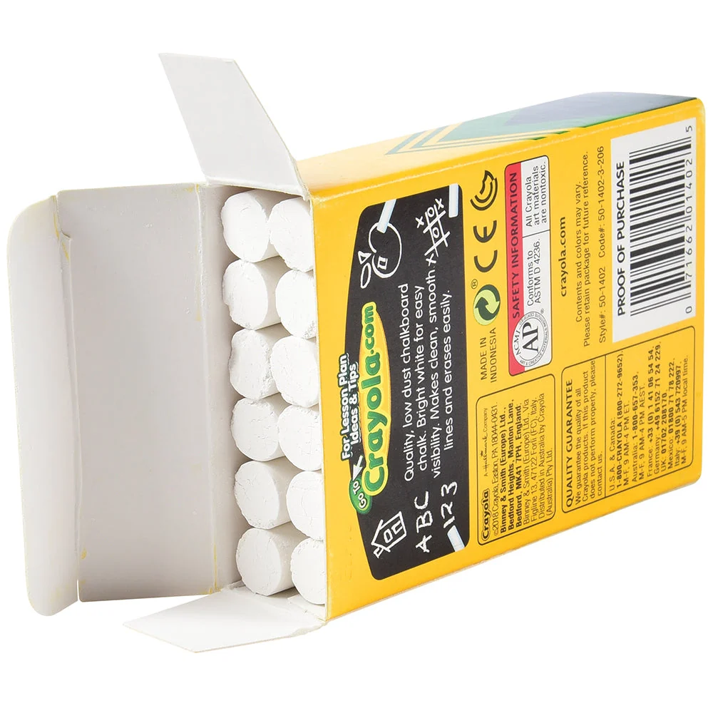 Crayola® White Anti-Dust Chalk - Image 4
