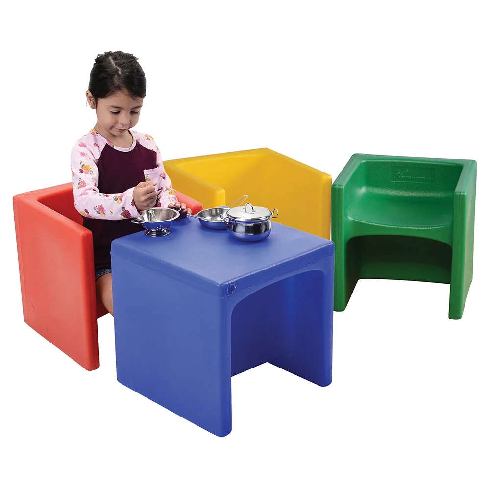 3-in-1 Cube Chairs Set | 4 Pieces - Image 3