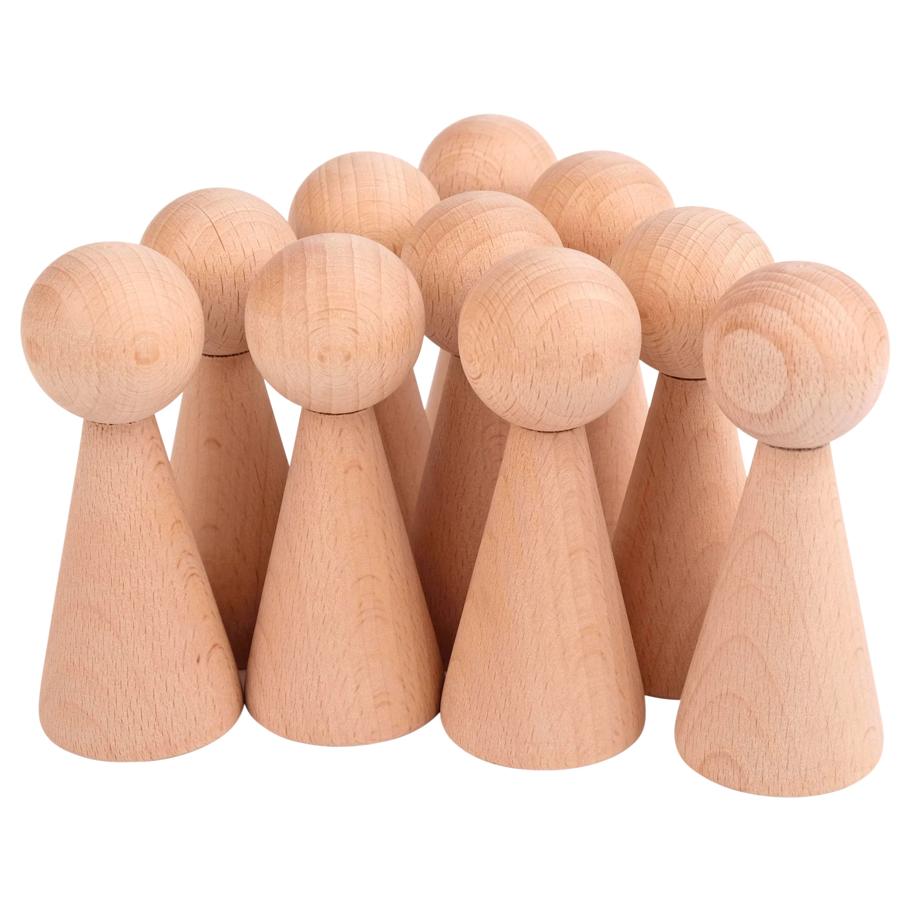 Cylinders, Cubes & Cones Hardwood Blocks | 30-Piece Toddler Shape Building Set - Image 11