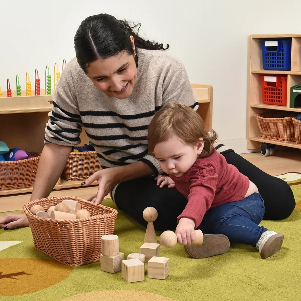 Cylinders, Cubes & Cones Hardwood Blocks | 30-Piece Toddler Shape Building Set - Image 6