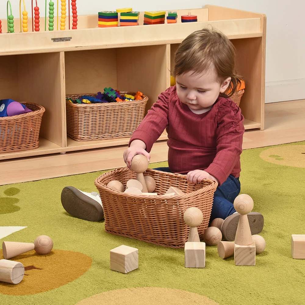 Cylinders, Cubes & Cones Hardwood Blocks | 30-Piece Toddler Shape Building Set - Image 8