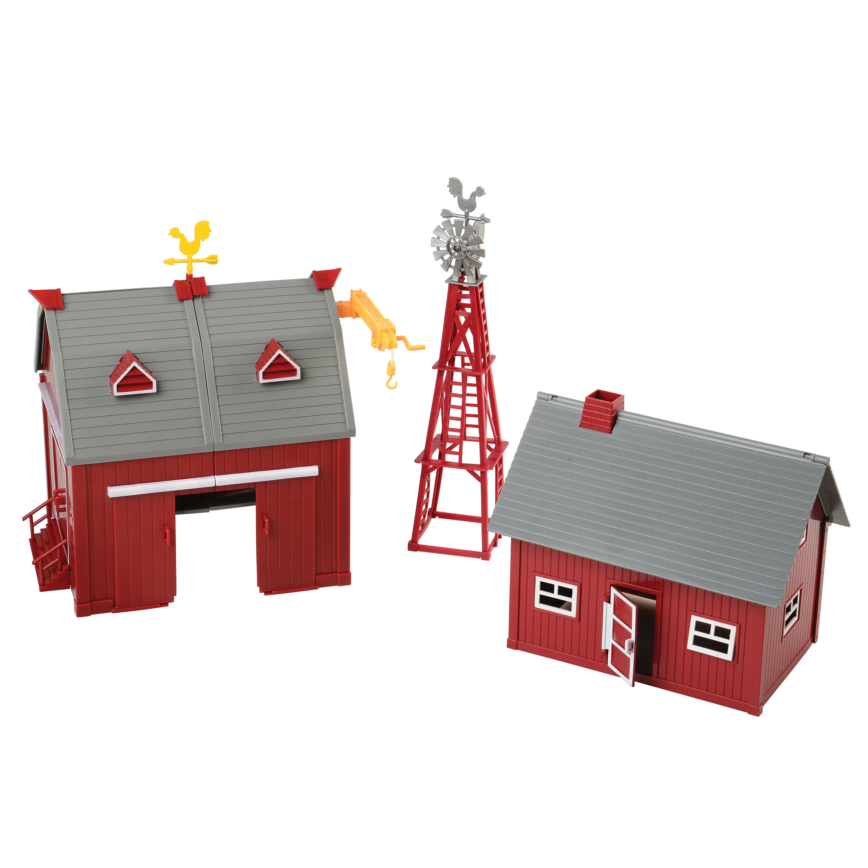 Deluxe Barnyard Playset | 100-Piece Farm Toy Set with Barn, Tractor, Animals & Figures - Image 12