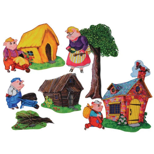 Deluxe Flannel Board Set/Three Little Pigs