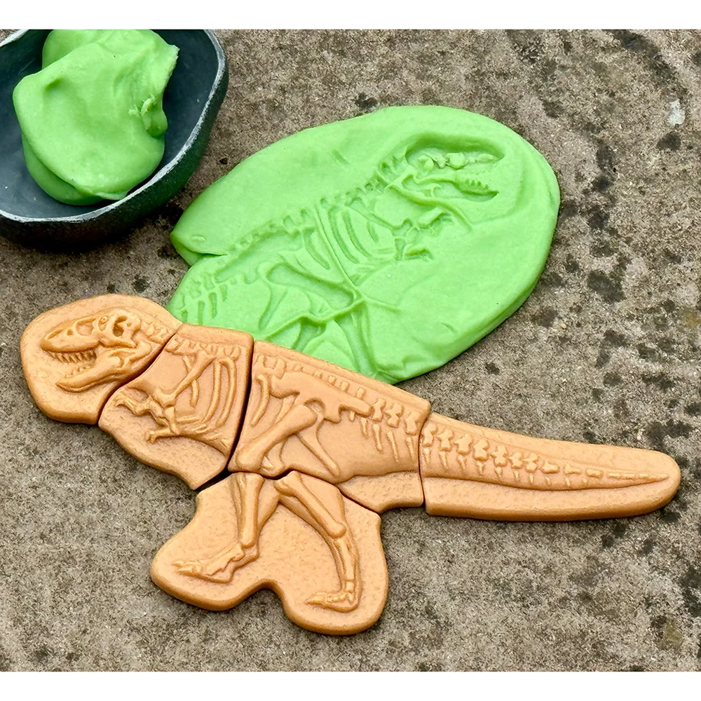 Prehistoric Fossil Dig & Build Set | 6 Dinosaur Skeletons Puzzle Kit - Image 10