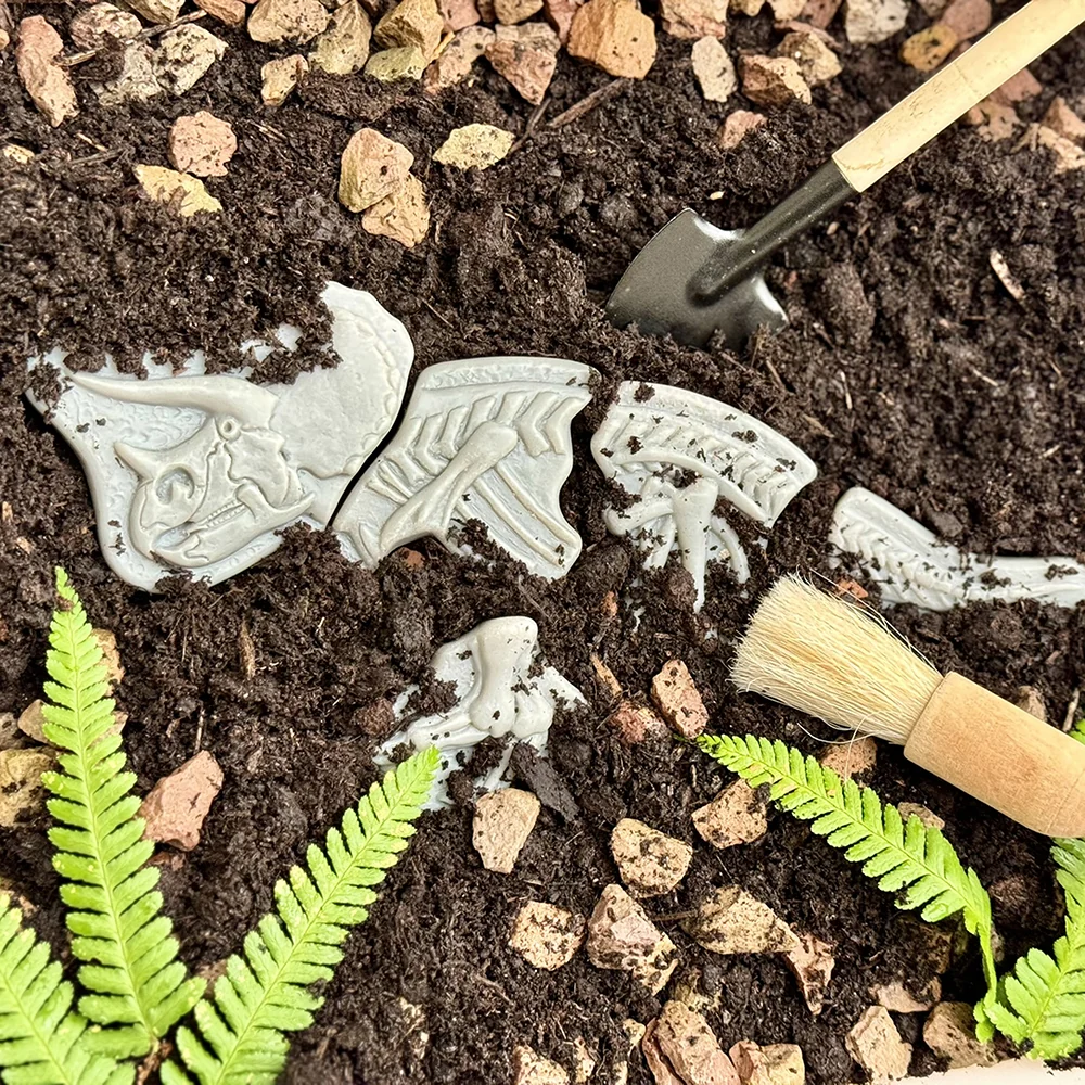 Prehistoric Fossil Dig & Build Set | 6 Dinosaur Skeletons Puzzle Kit - Image 6
