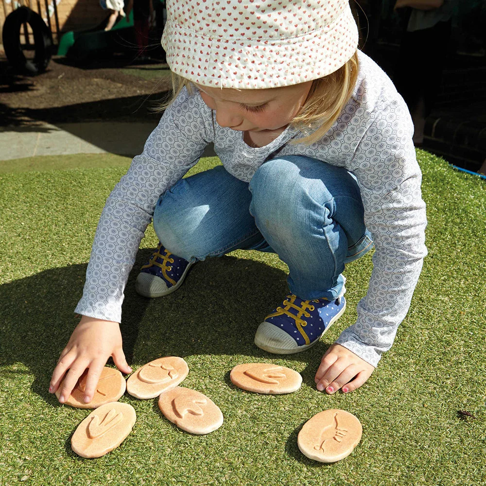 Yellow Door® Let's Investigate Dinosaur Footprints Double-Sided Animal Stones - Image 12