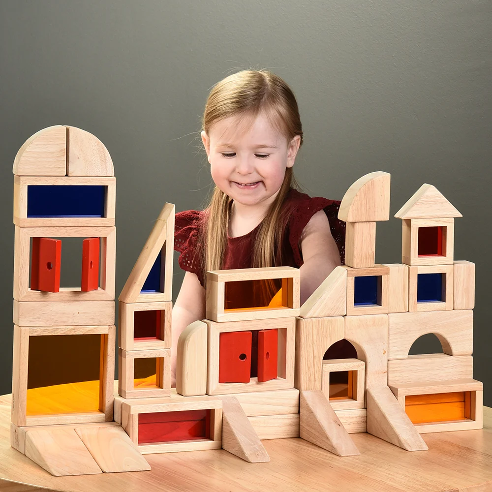 Door and Windows Wooden Block Set - 5 Piece Collection - Image 4