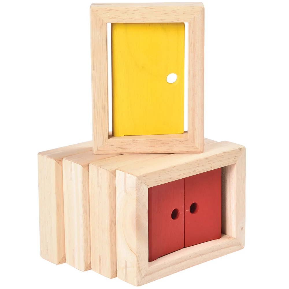 Door and Windows Wooden Block Set - 5 Piece Collection - Image 5
