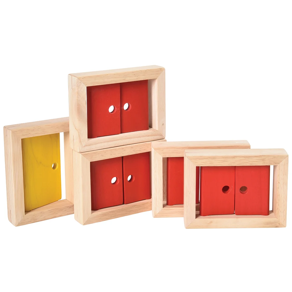 Door and Windows Wooden Block Set - 5 Piece Collection - Image 6