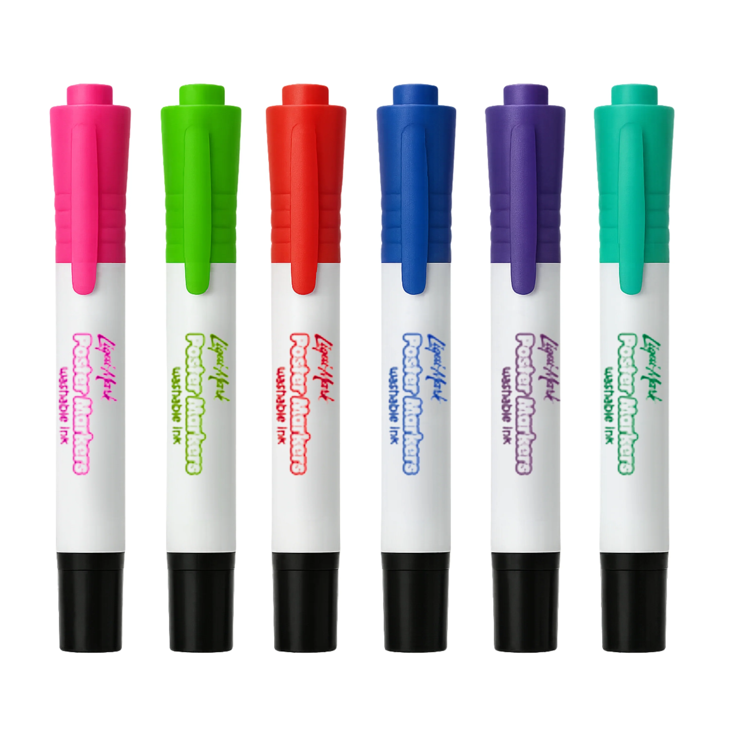 Double Ended Poster Markers Wth Washable Ink