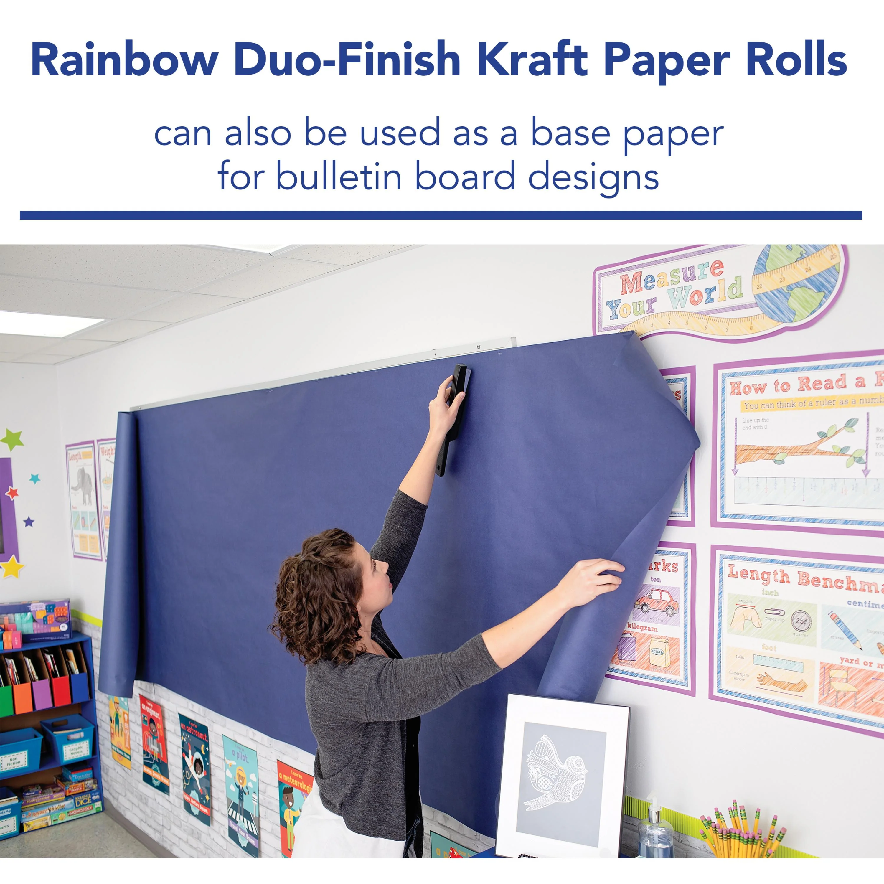 Dual Surface Paper Roll - Orange - Image 3