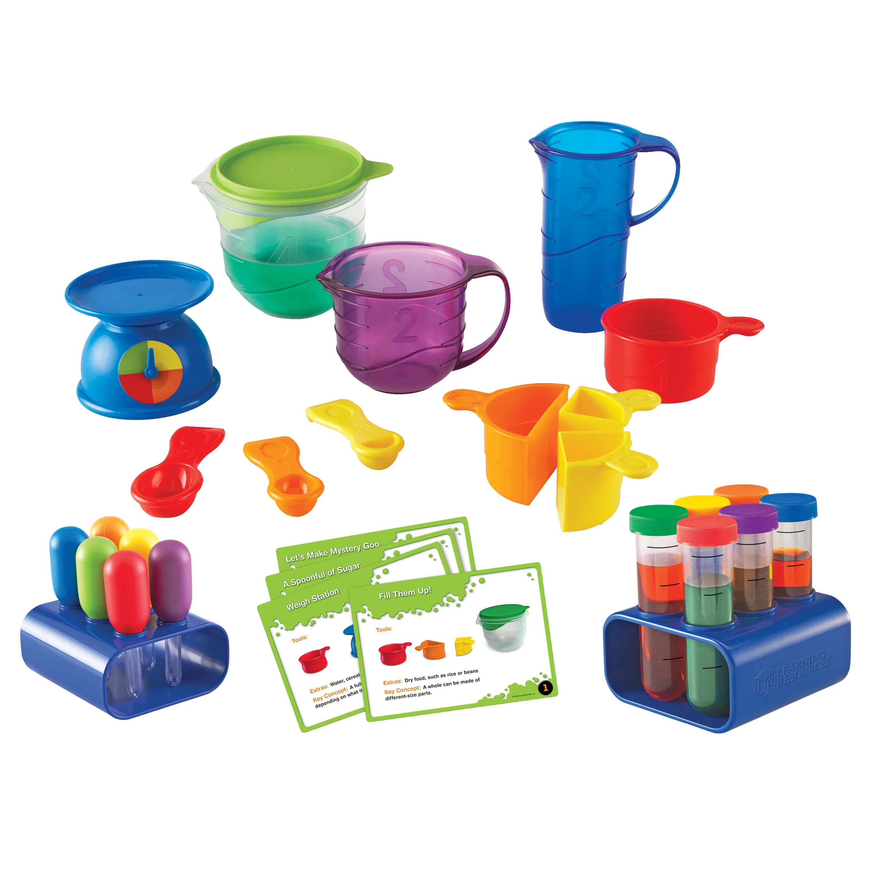 Early Science Exploration Set | Hands-On STEM Learning Tools with Beakers, Droppers & Measuring Cups