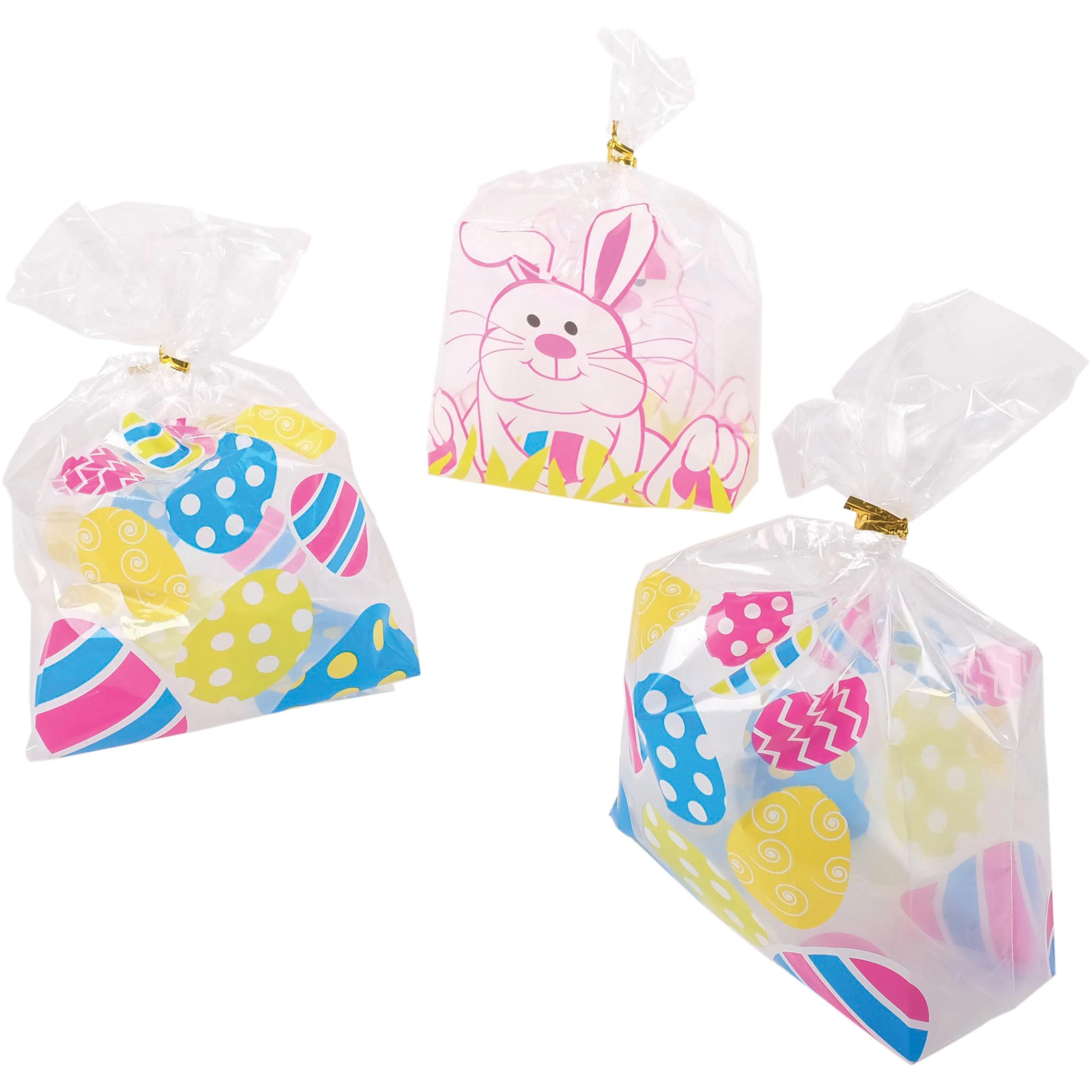 Easter Egg Cello Bags for Kids – 12 Pack Treat & Classroom Favor Bags - Image 5