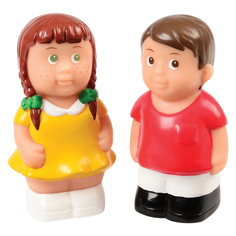 Easy Grip Caucasian Family Figures | 4-Piece Set for Block & Pretend Play - Image 3