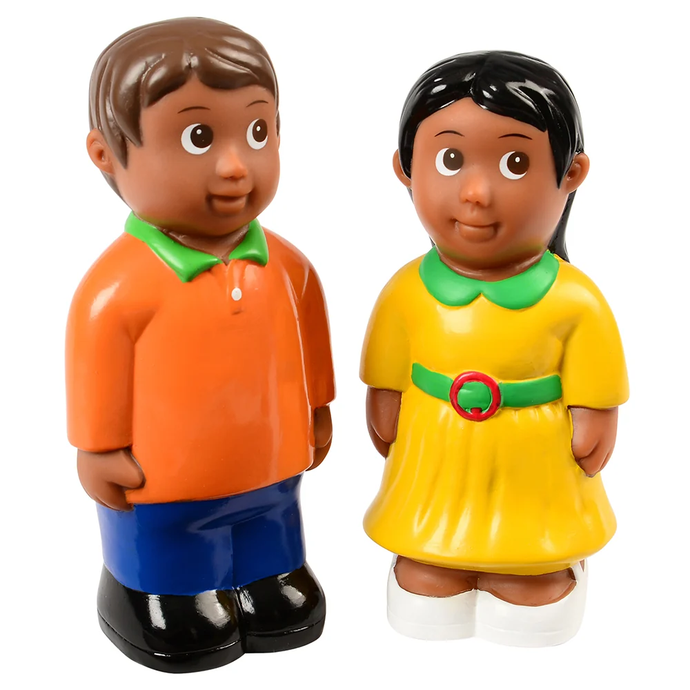 Easy Grip Hispanic Family Figures | 4-Piece Set for Block & Pretend Play - Image 2