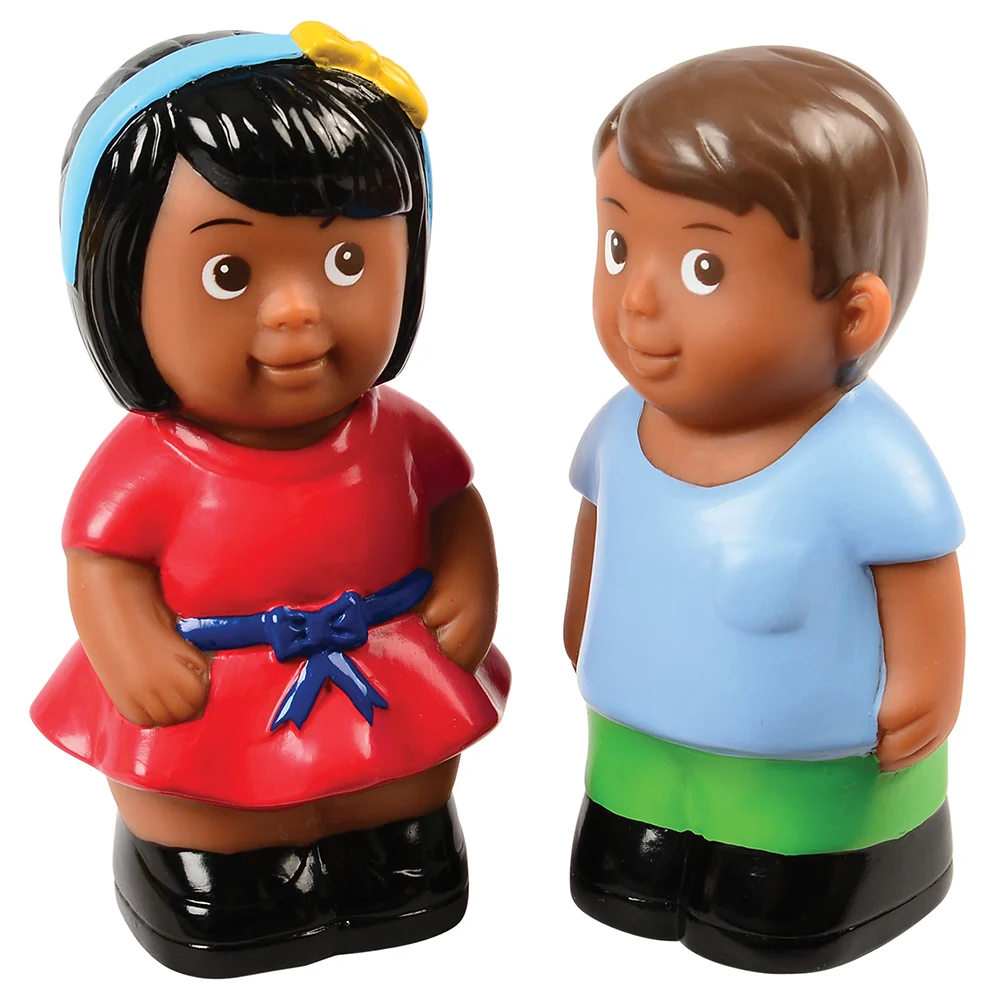 Easy Grip Hispanic Family Figures | 4-Piece Set for Block & Pretend Play - Image 3
