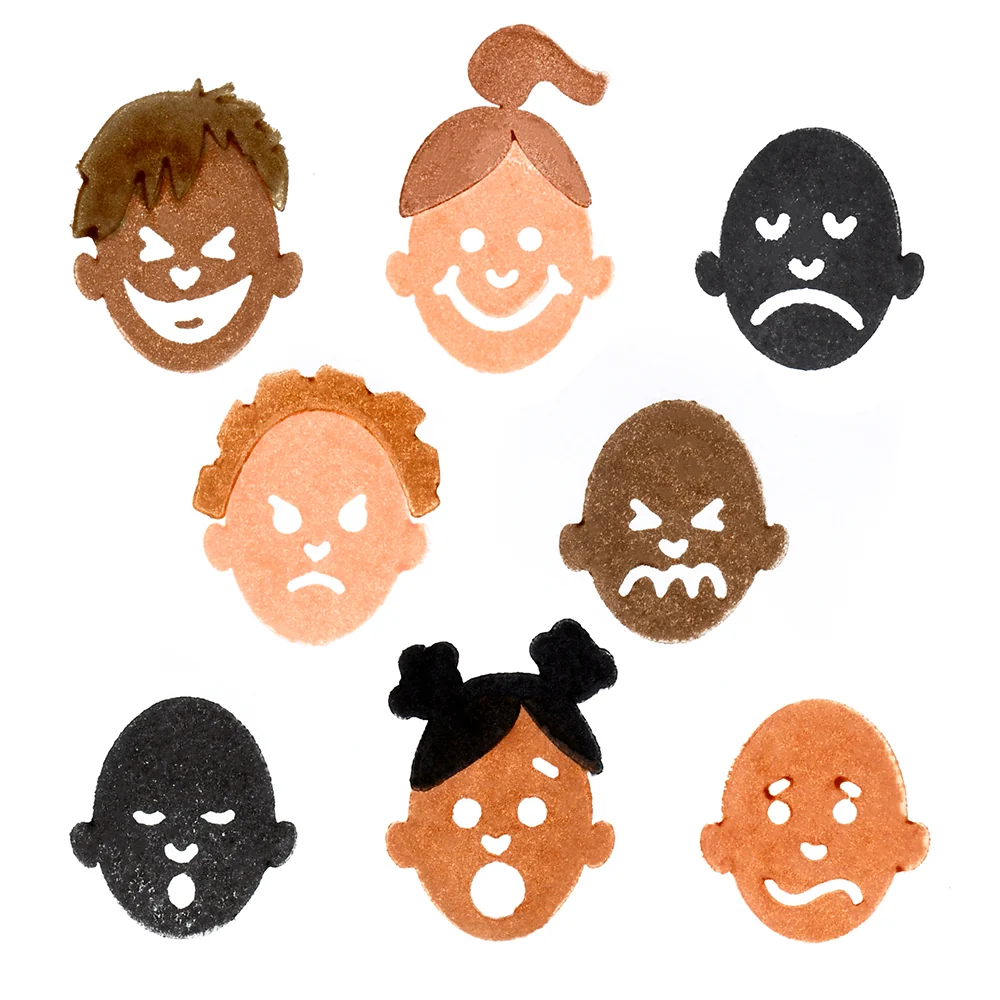 Easy Grip Stampers with Emotional Facial Expressions - Image 2