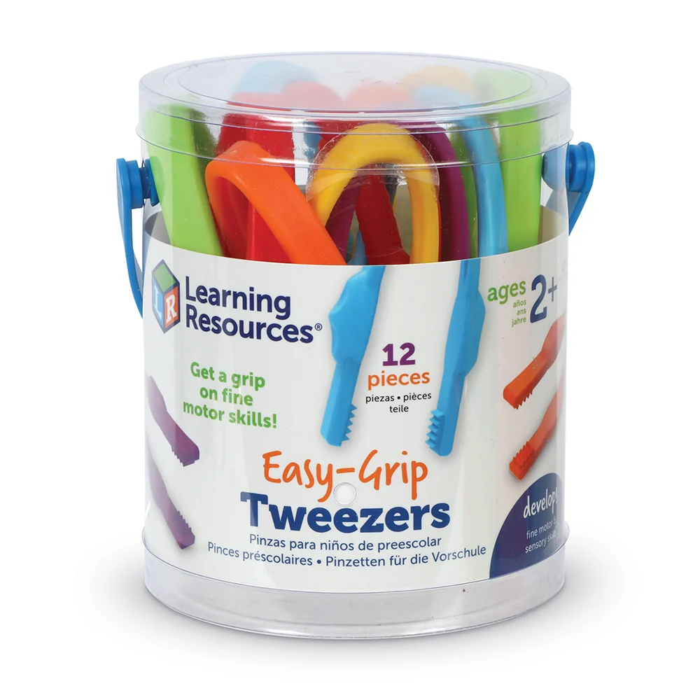 Easy Grip Tweezers | 12 Fine Motor Tools for Sorting, Counting & Sensory Play - Image 10