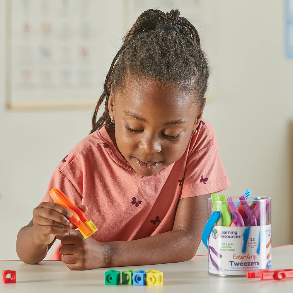 Easy Grip Tweezers | 12 Fine Motor Tools for Sorting, Counting & Sensory Play - Image 6