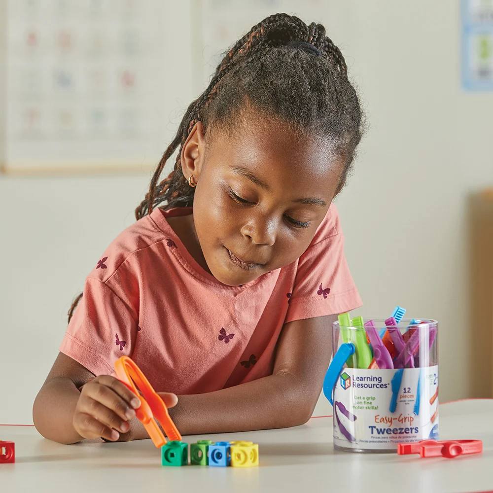 Easy Grip Tweezers | 12 Fine Motor Tools for Sorting, Counting & Sensory Play - Image 7