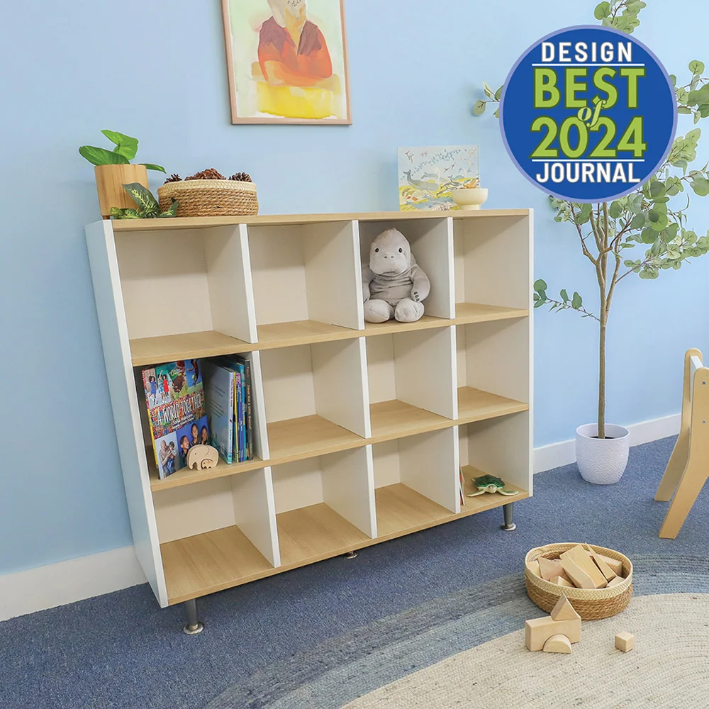 elevatED™ 12 Cubby Backpack Storage | Classroom Shelf with 12 Cubbies - Image 3