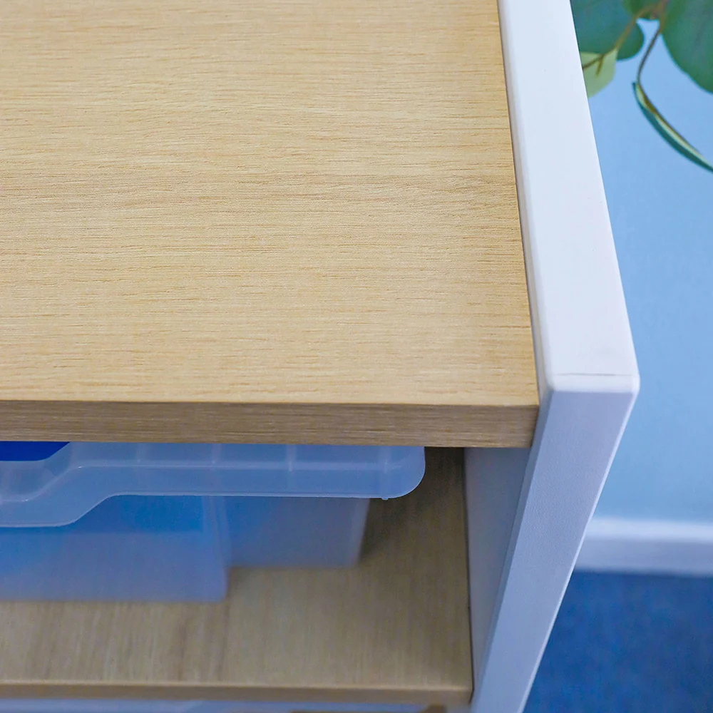 elevatED™ 15 Tray Cabinet | Mobile Classroom Storage with 15 Gratnell Trays - Image 6