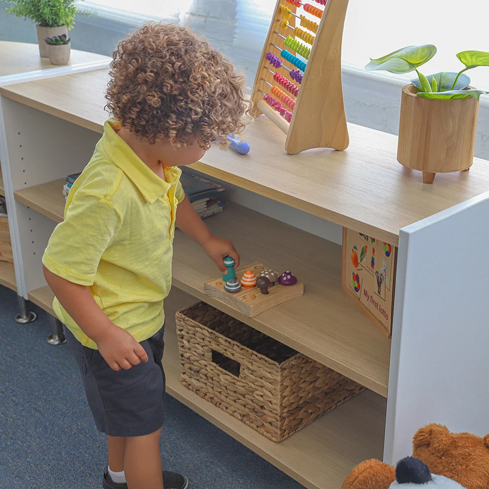 elevatED™ Adjustable Shelf Cabinet | 27" High Contemporary Classroom Cabinet - Image 2