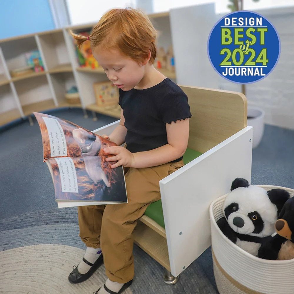 elevatED™ Children’s Arm Chair | Classroom Seating with Built-In Storage Compartment - Image 3