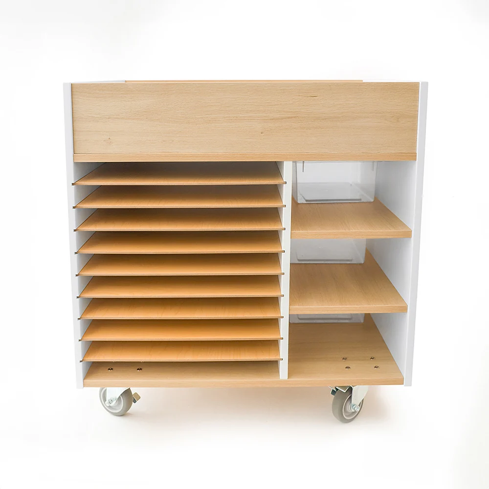 elevatED™ Art Supply Cart | Modern Mobile Art Storage Classroom Organizer - Image 3