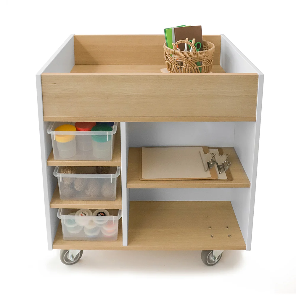elevatED™ Art Supply Cart | Modern Mobile Art Storage Classroom Organizer - Image 4