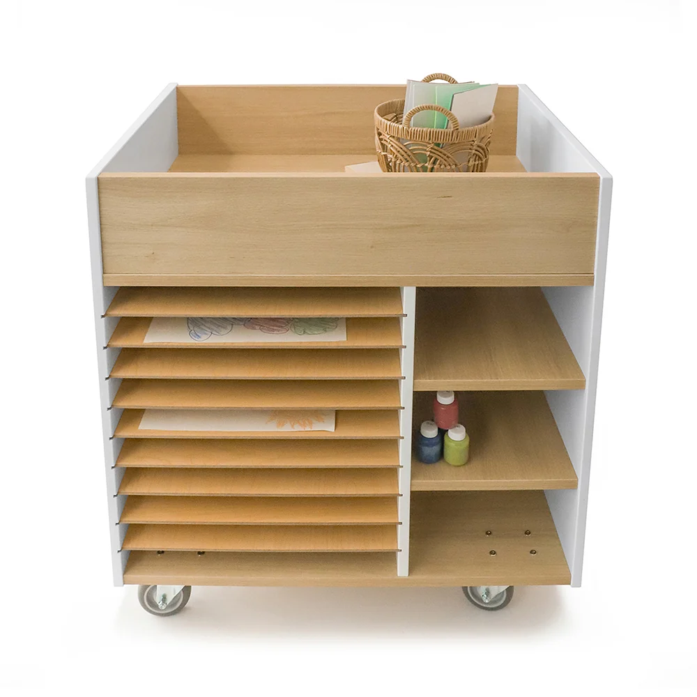 elevatED™ Art Supply Cart | Modern Mobile Art Storage Classroom Organizer - Image 5
