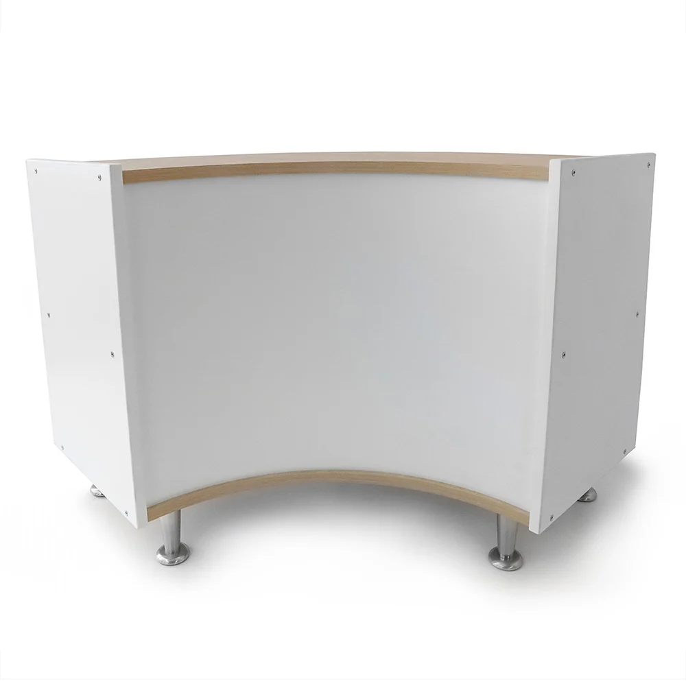elevatED™ Curve In Storage Cabinet | 27" High Modern Curved Classroom Storage with Fixed Shelves - Image 4